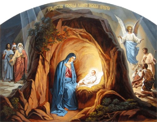 nacimiento en la gruta de belen
