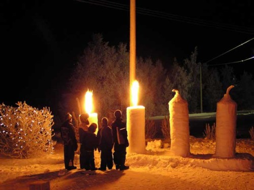 adviento velas gigantes