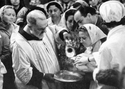 bautismo padre pio
