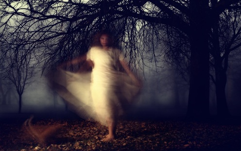 fantasma en un parque