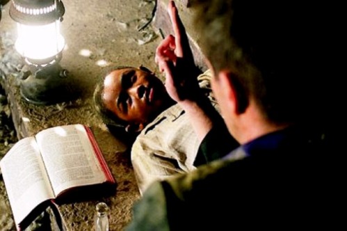 exorcismo de un cura a un negro