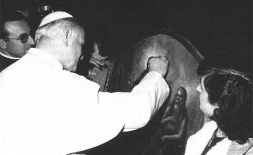 bendicion de JPII del cuadro de la avvocatella