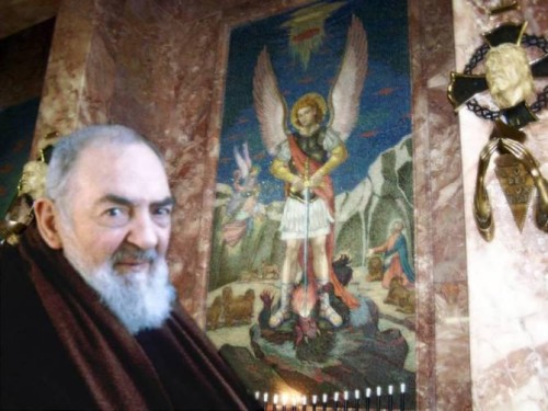padre pio y arcangel san miguel
