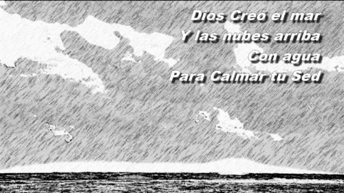 el mar con nubes