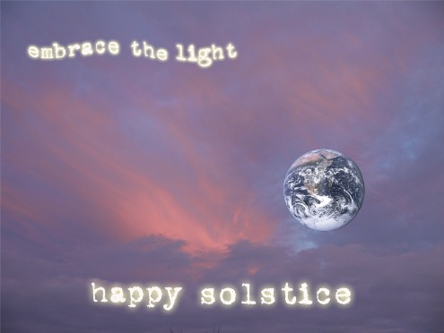 tarjeta del solsticio de invierno