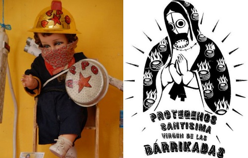 santo nino de appo y virgen de las barrikadas