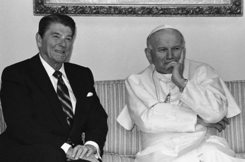 ronald reagan y juan pablo ii