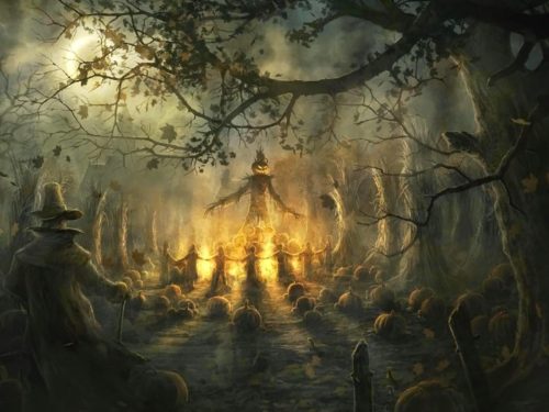 hoguera halloween