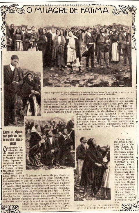 milagro del sol en fatima 1917