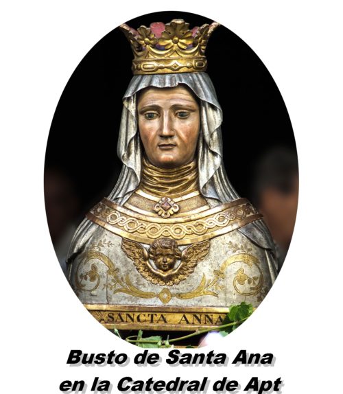 busto de santa ana en catedral de apt