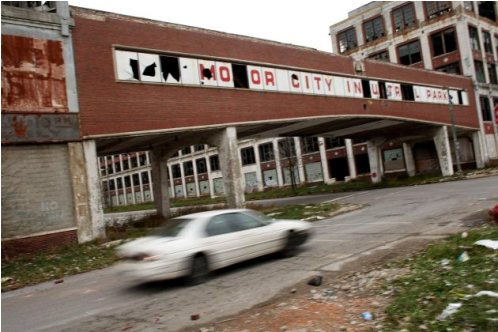 DETROIT - NOVEMBER 19: The remains of the Packard Motor Car Company which ceased production in the late 1950`s. The Big Three U.S. automakers, General Motors, Ford and Chrysler, are appearing this week in Washington to ask for federal funds to curb to decline of the American auto industry. Detroit, home to the big three, would be hardest hit if the government lets the auto makers fall into bankruptcy. (Photo by Spencer Platt/Getty Images)