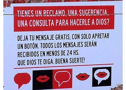 mensaje de la cabina