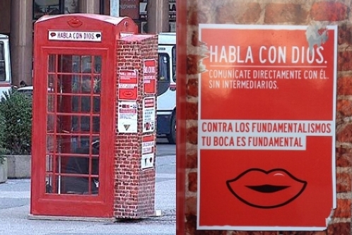 cabina telefonica habla con dios