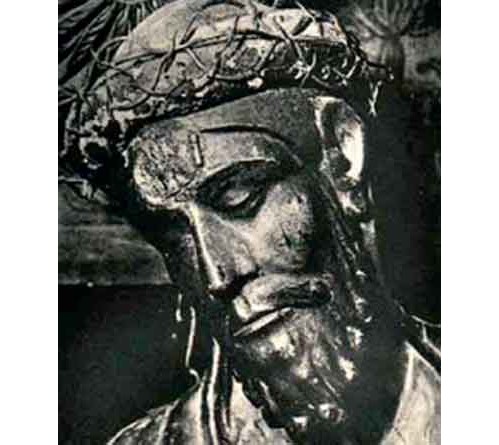 cabeza de jesus con la cavidad de la cabeza