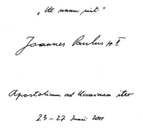escritura de juan pablo II