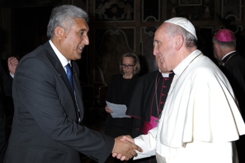 papa y representantes de fao
