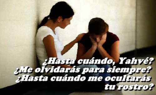 chica consolando a una deprimida