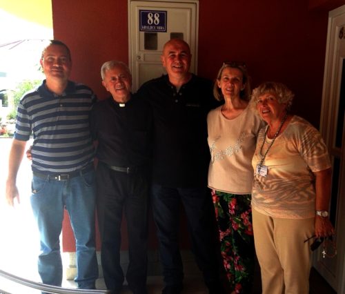 Gabriel Paulino, padre Reinaldo Pinheiro, Ivo Juricic, Zdenka, Katarina Verbanac