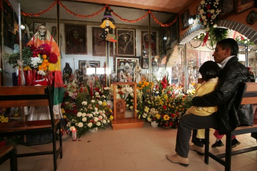 fondo templo de la santa muerte