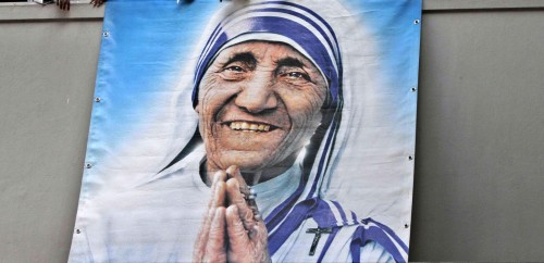 poster de la madre teresa de calcuta fondo