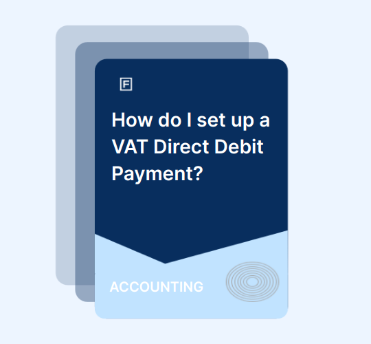 How Do I Set Up A VAT Direct Debit Payment 