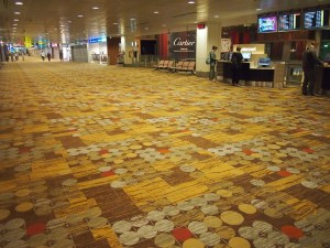 Singapore airport carpet