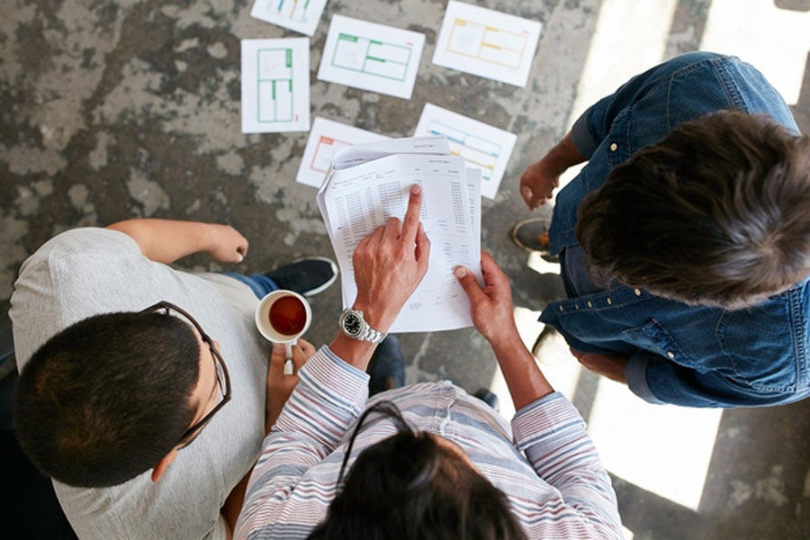 Business Partners Discussing Content Marketing
