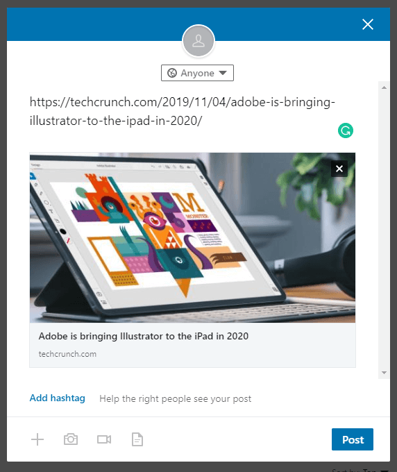 content needs to be optimized for social sharing