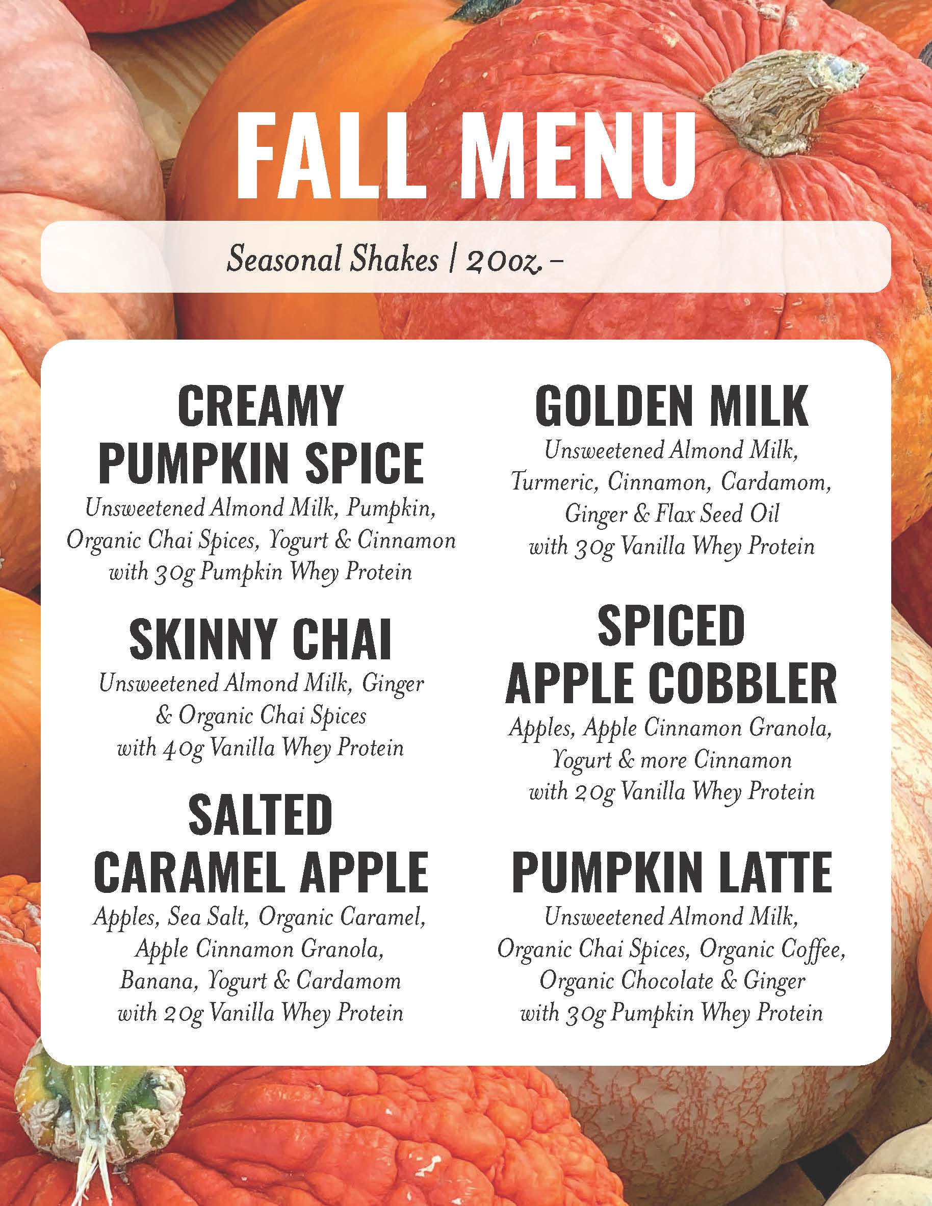 Fall Menu Items 2024 Vilma Jerrylee