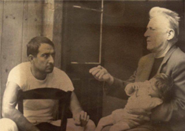 Lefebvre with his daughter Armelle and Mario Gaviria, courtesy of Mario Gaviria and the Graham Foundation.