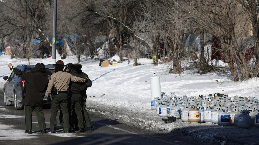 Homeless during bitter cold weather