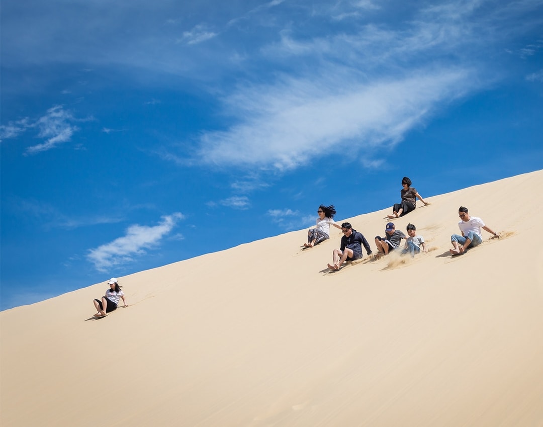 Sandboarding in Sydney, Australia.