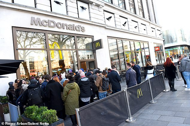 Fans queue outside McDonalds in February to buy limited edition bottle_Heyday