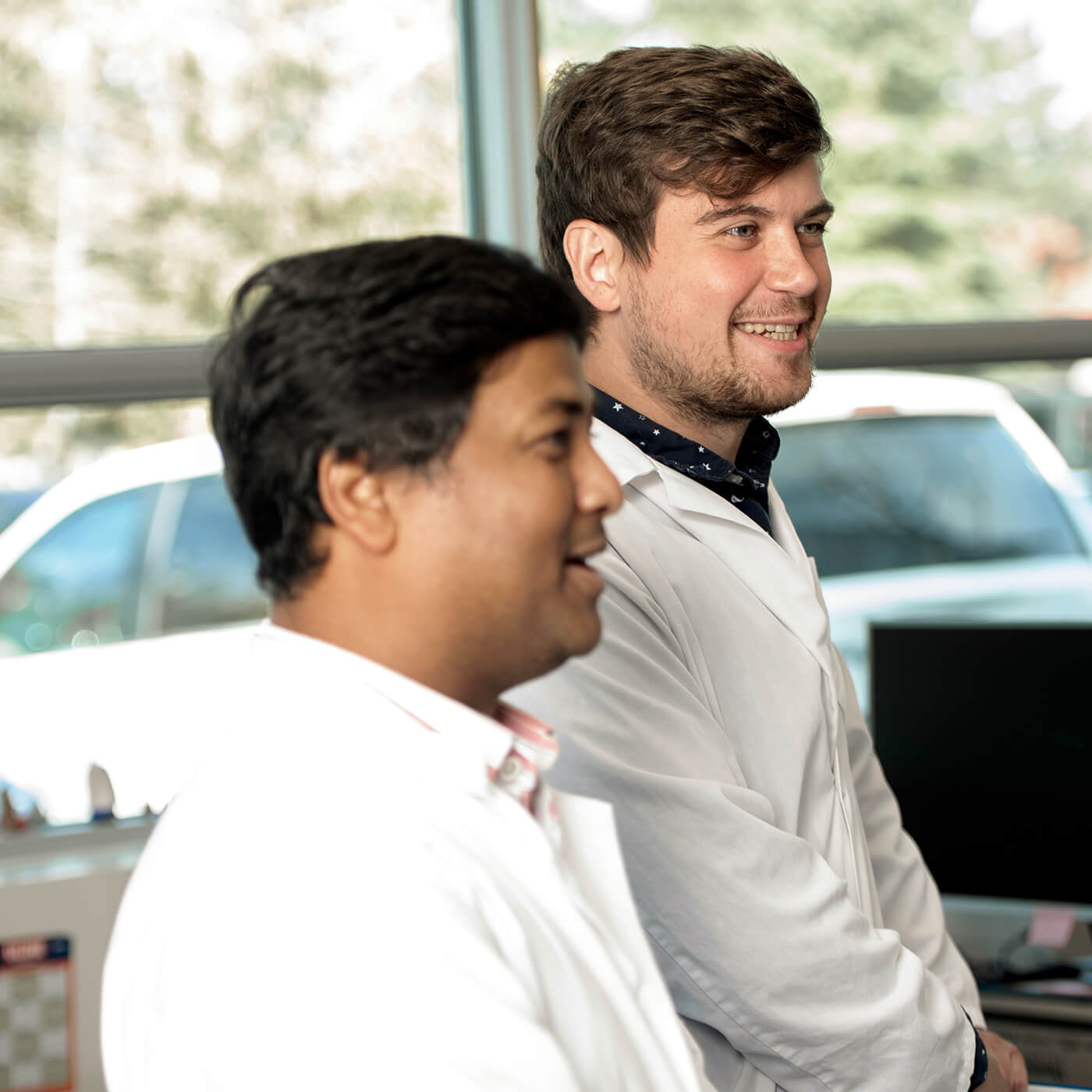 Noblegen scientists working together in the lab