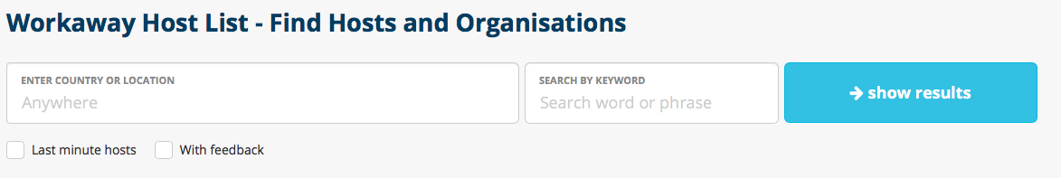 Search Workaway