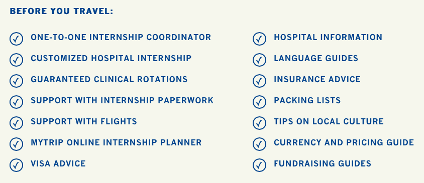 Work The World's internship placement package