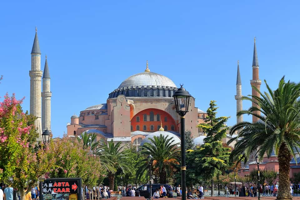 Outside view of Hagia Sophia