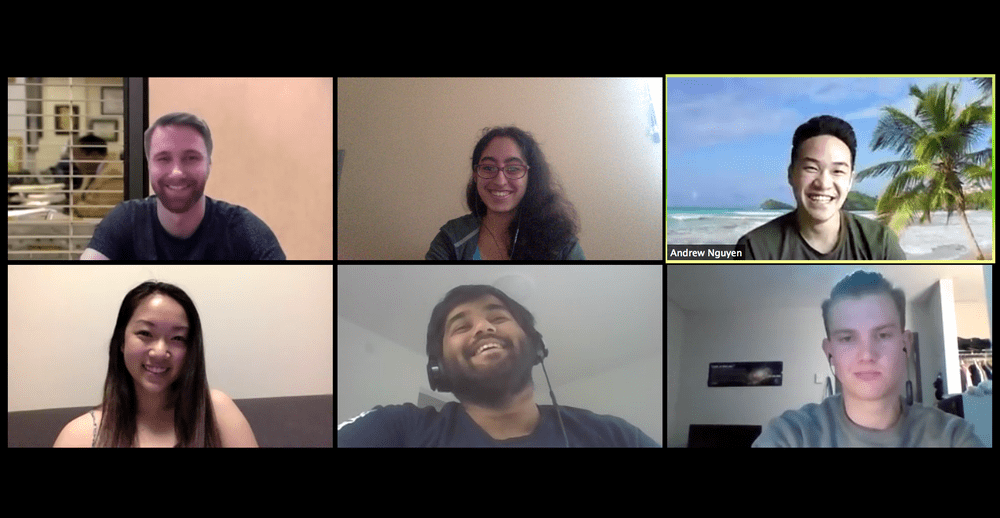 Pilot team Zoom meeting snapshot
