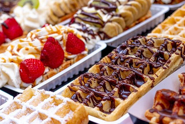 Waffles and treats in brussels