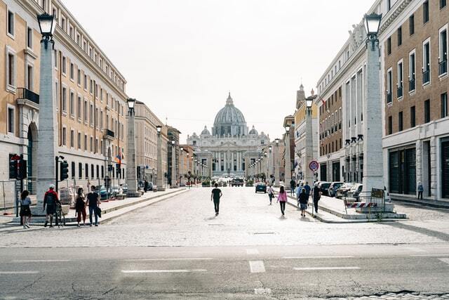 Tourist hotspot in rome