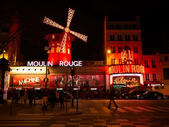 Moulin Rouge at night
