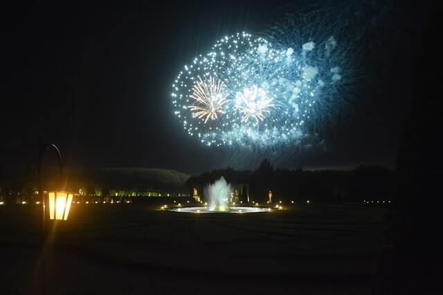 Firework watching in versailles