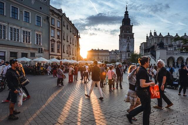 walking on the streets of europe