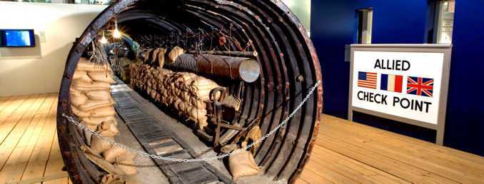 Allied historical exhibit check point
