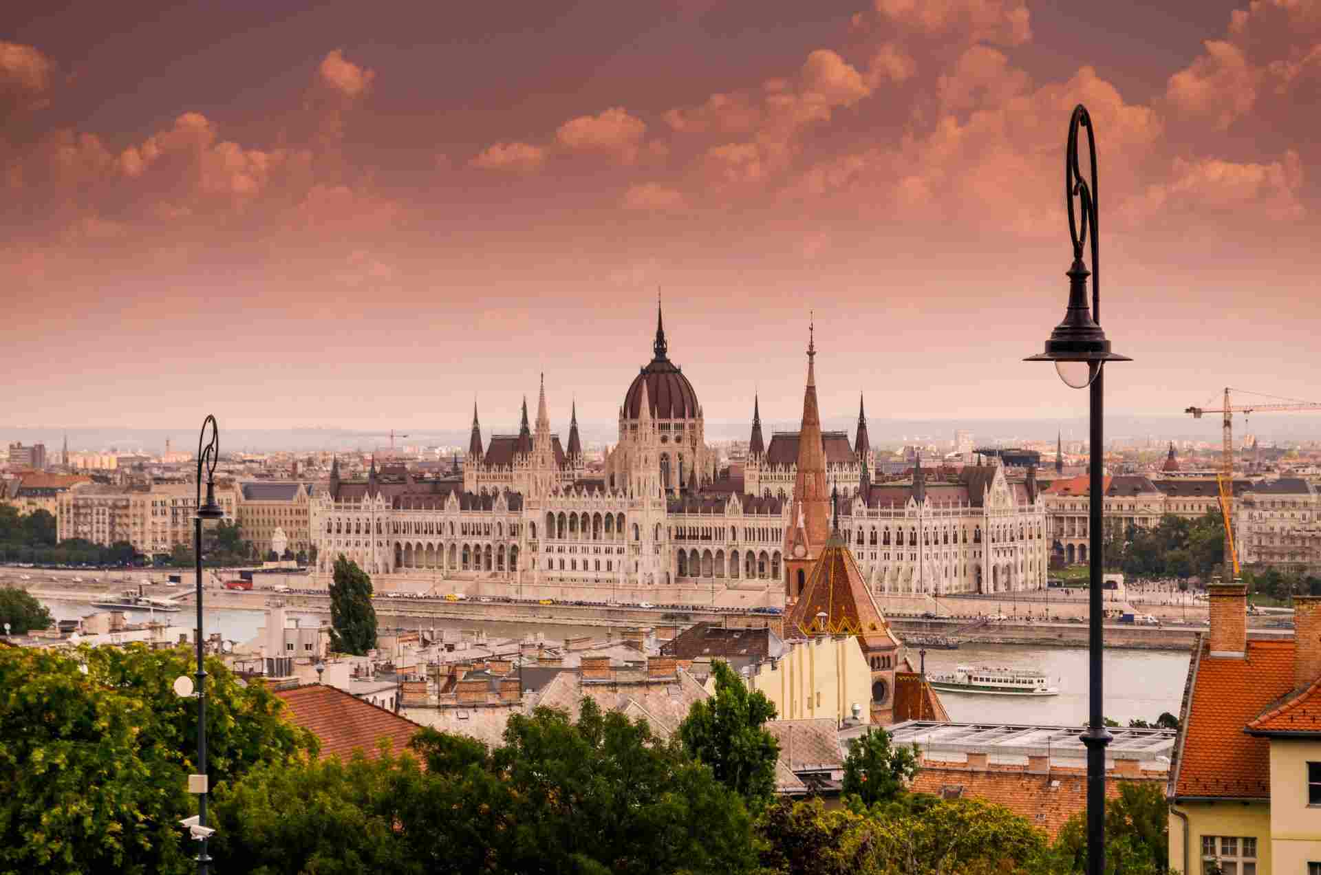 View getting from Budapest international airport to city center.