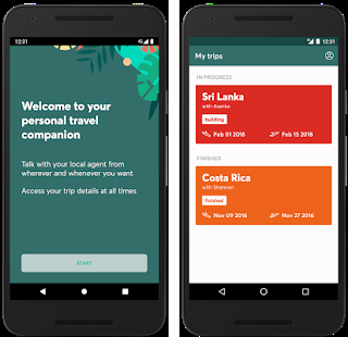 Evaneos travel agent platform app preview.
