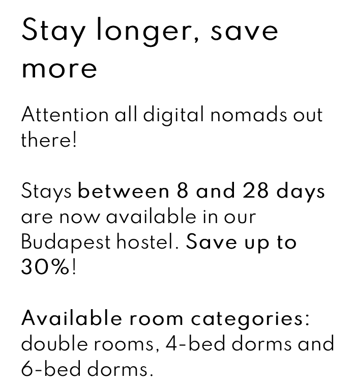 Wombat's promo code for staying longer and saving more.