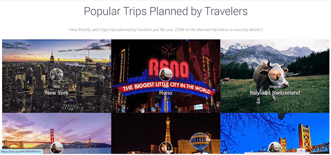 TripSee Travel planner trips recommendations.