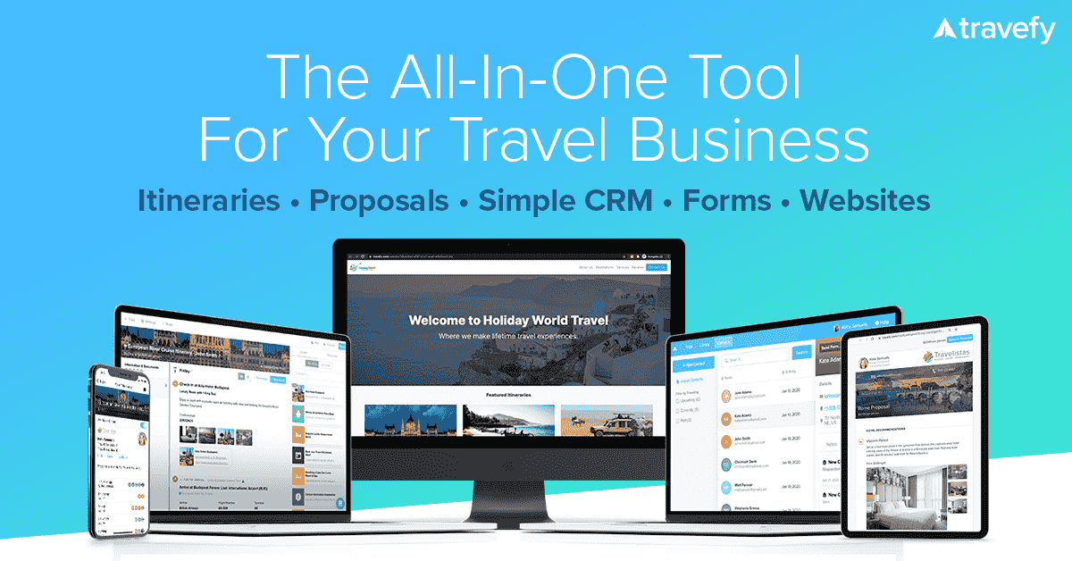 All-in-one travel business tool for travel planning travefy.