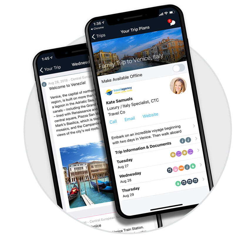 Travefy for travel agencies and agents.